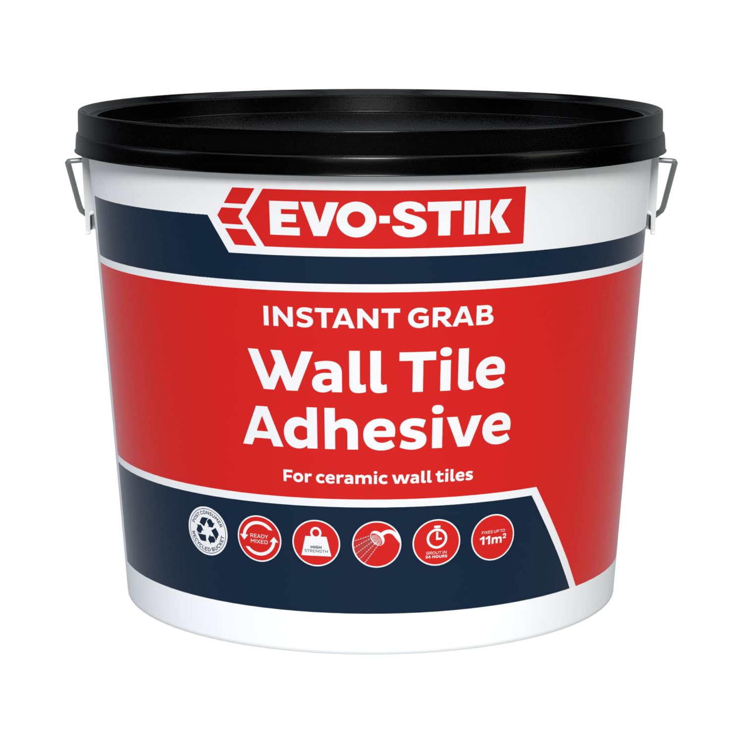 Evo-Stik 30812629 Instant Grab Wall Tile Adhesive 10 Litre 5010591416642