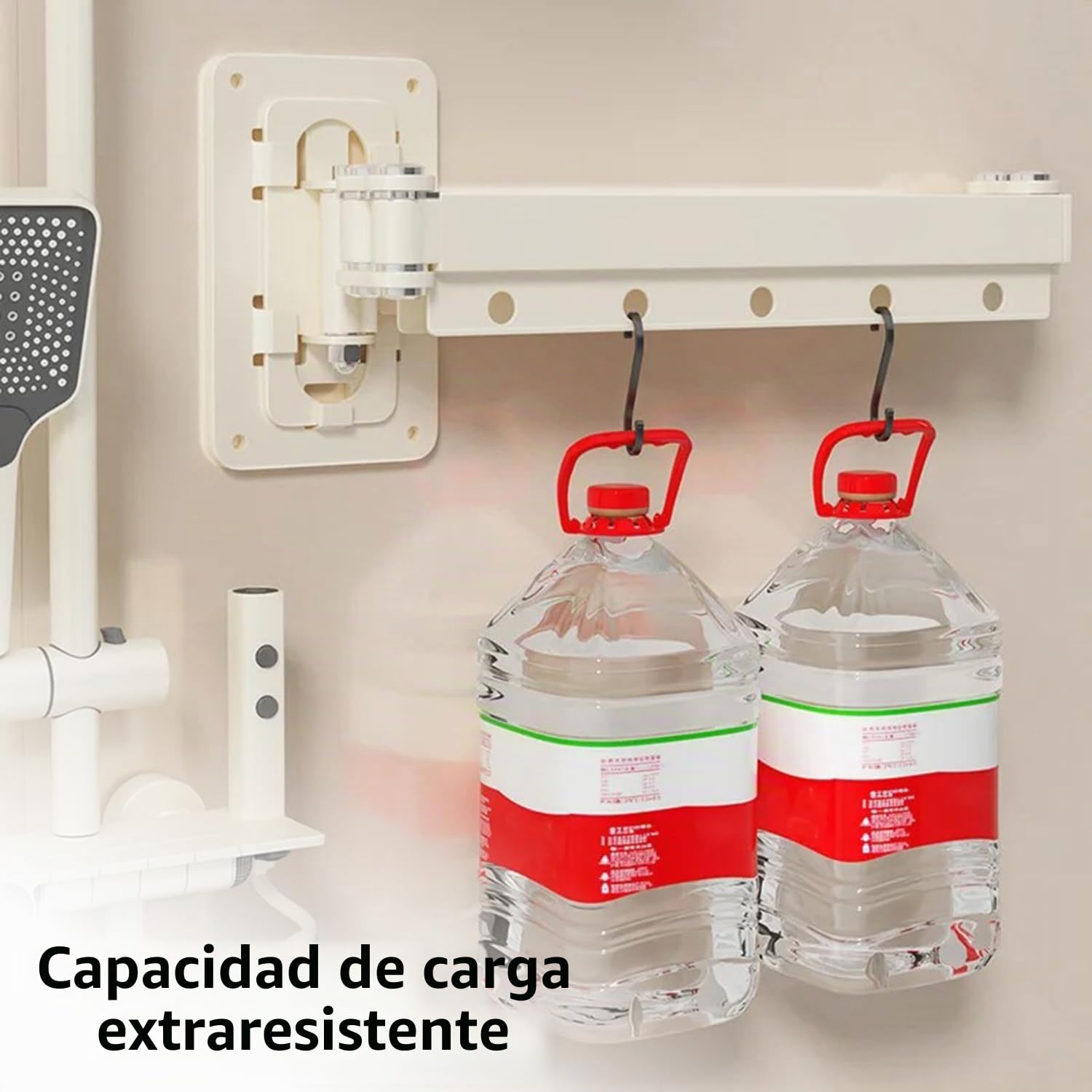 Cortina De Ducha Sin Taladrar Con Ventosa,Barra Cortina Ducha Con Ángulo Ajustable,Cortina Baño Fijación Con Ventosa,Impermeable Antimoho Para Esquinaesquina/Hotel/Baño(Blanco,92cm,3 Pieghe)