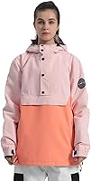 Vista 9 de Chaquetas de esquí para hombre, abrigos de snowboard para mujer, chaqueta impermeable para deportes de invierno, resistente al viento, cálida Todo