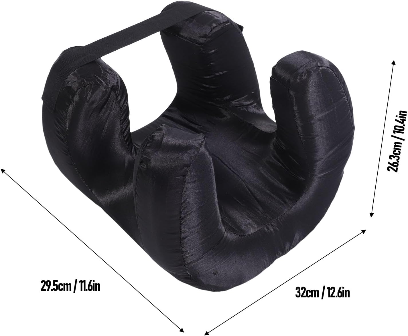 Pillow for Wrinkles,Cooling Silk Pillowcase,Face Silk Fabric Slow Rebound Memory Foam Face Sleeping for Back Sleeping Deep (Black)