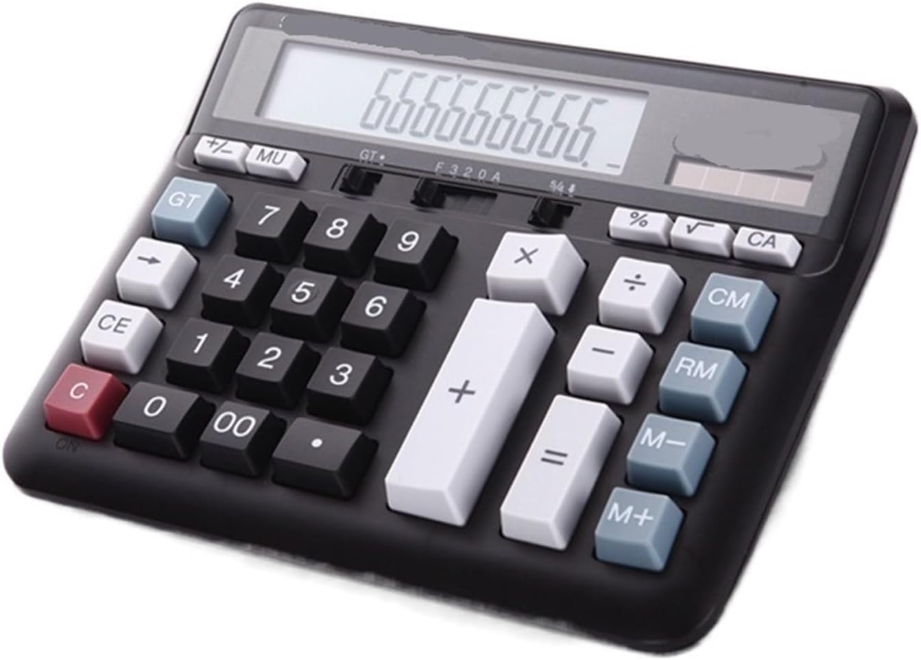kalkulator szkolny naukowy, Duży przycisk Bank Księgowość finansowa Specjalne duże biuro biznesowe Calculadoras(Black)