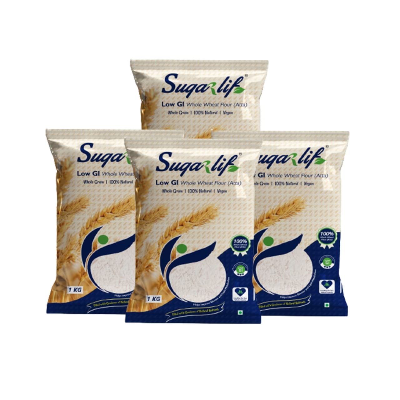 Sugarlif Low GI (Glycemic Index) whole wheat Atta (Flour)/ Diabetic