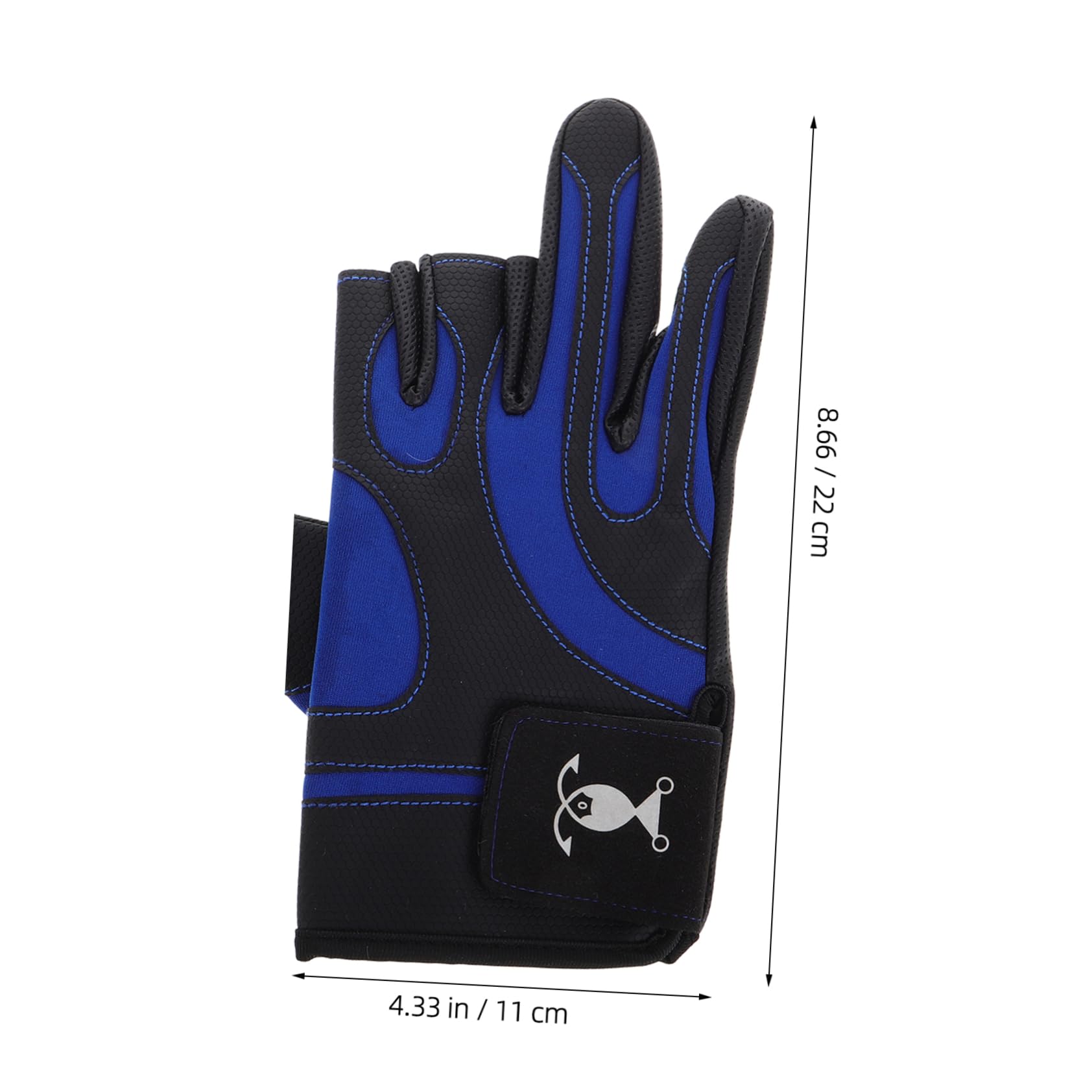balacoo Fishing Gloves Men Women Non-Slip Puncture Resistant Gloves Uv Protection 3-Finger Access Night Fishing
