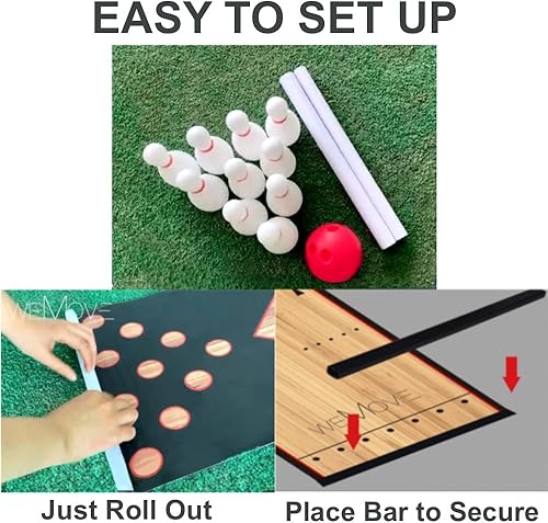 Miniatura 3 de Mini juego de bolos para niños, juego de bolos y juego de pelota, juguetes completos de bolera, juguetes y tarjeta de puntuación para niños a partir