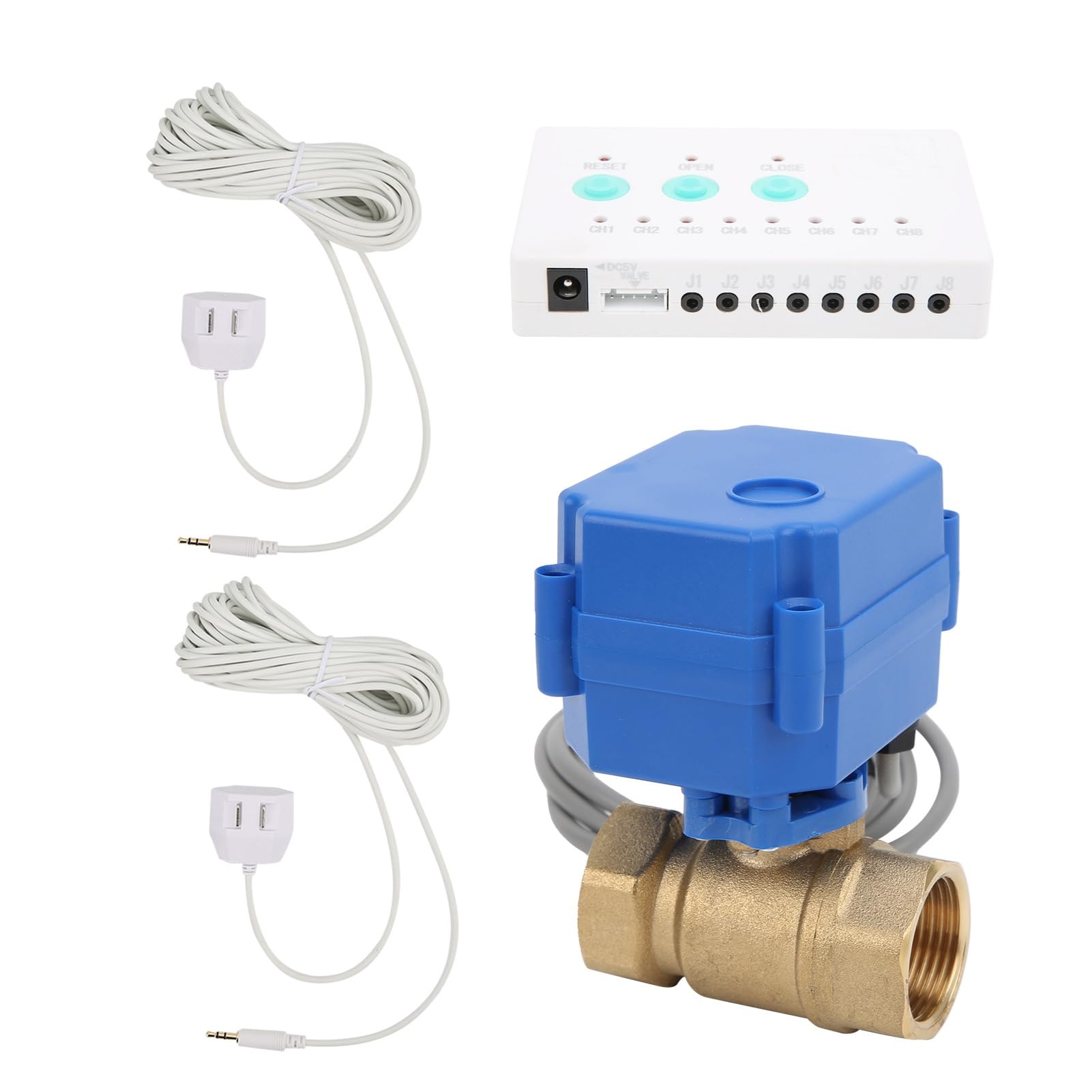 Duokon Detector de Fugas de Agua con Sensor de Alarma con Válvula de Bola