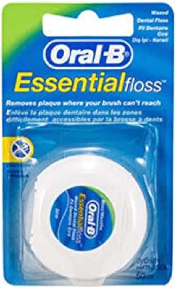 Oral-B Essential Waxed Mint Floss, 50m
