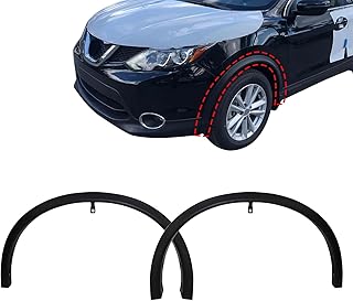 SecosAutoparts 2PCS Front Fender Flares, Fender Molding Trim Fit for Nissan Rogue 2014-2019 Replace# 638609TA1A 638619TA1A NI1291101 NI1290101, Left Right Side Wheel Fender Trims