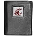 Siskiyou NCAA Sports Herren Washington State Cougars Deluxe Leder Tri-fold Geldbörse One Size Black