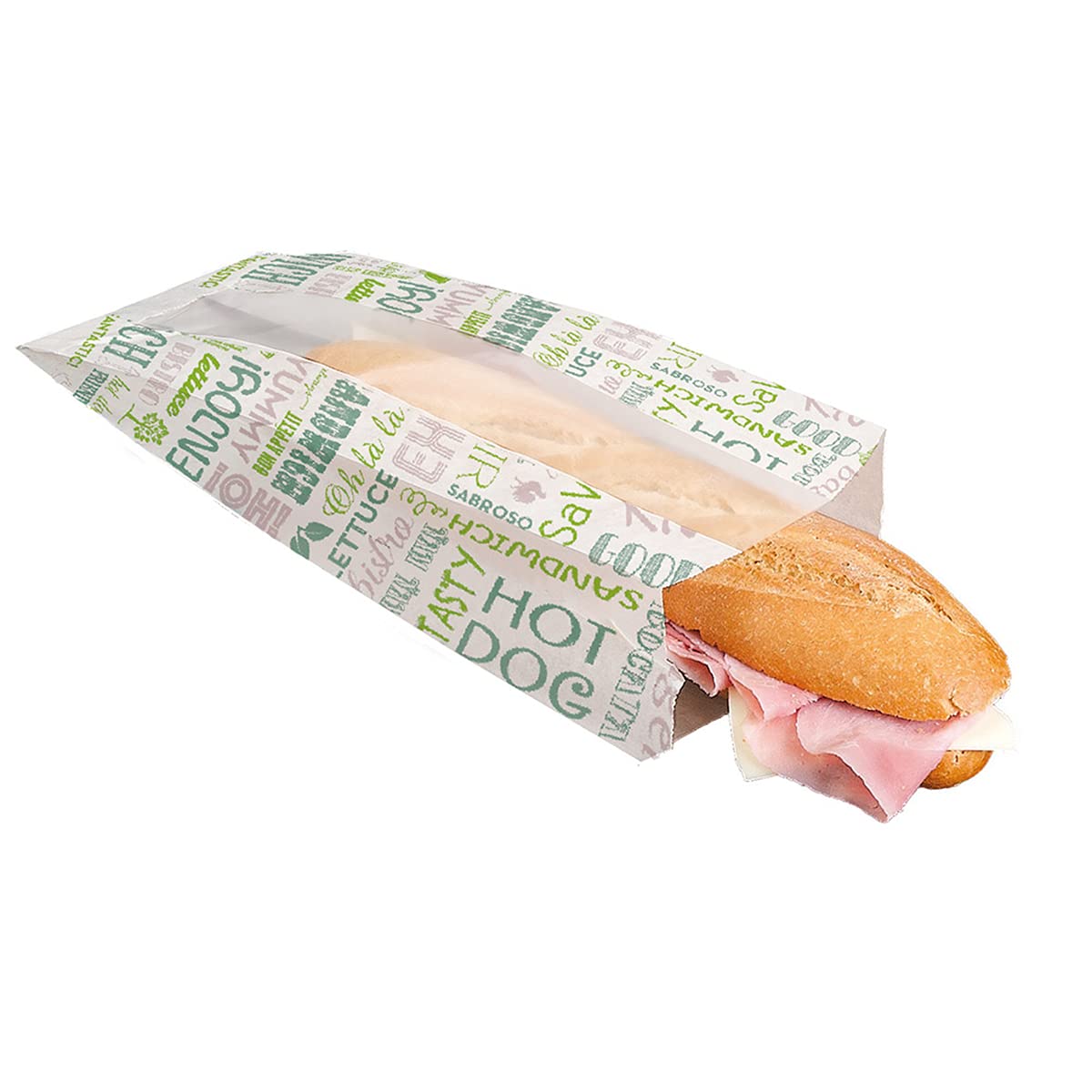 Sacs Sandwich García De Pou 500 Unités - Blanc 34g/m² - 9+4x22 Cm - Parchemin Ingraissable