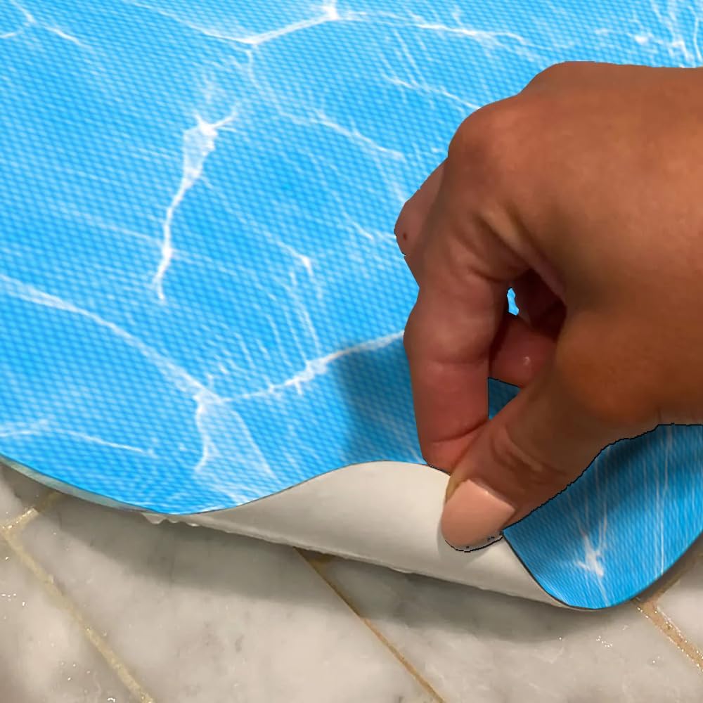 Kahuna Grip™ Non-Slip Peel and Stick Bath & Shower Mat - Crystal Water (16x35)