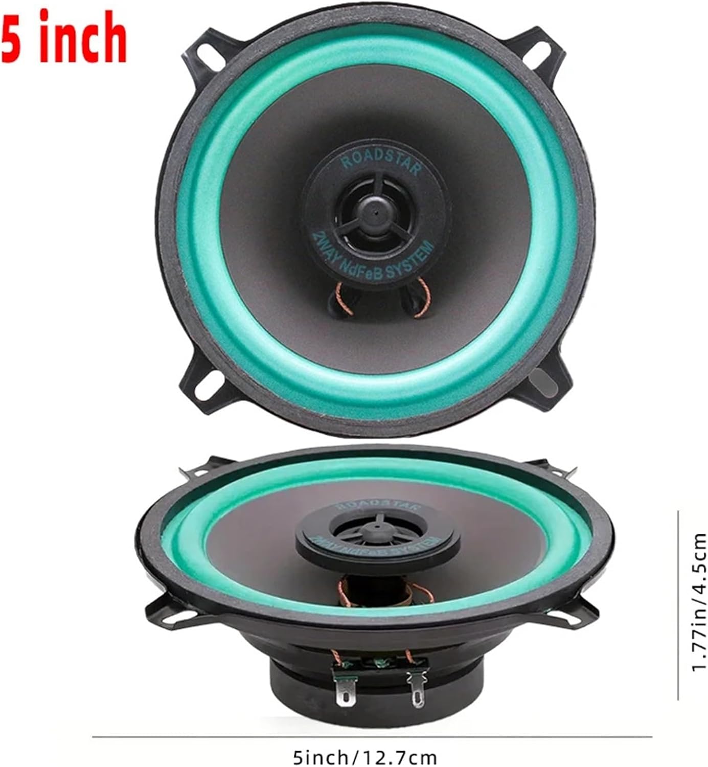1PC 5 Inch Car Speakers Coaxial Subwoofer Universal Automotive Audio HiFi Music Full Range Frequency Car Stereo Speaker