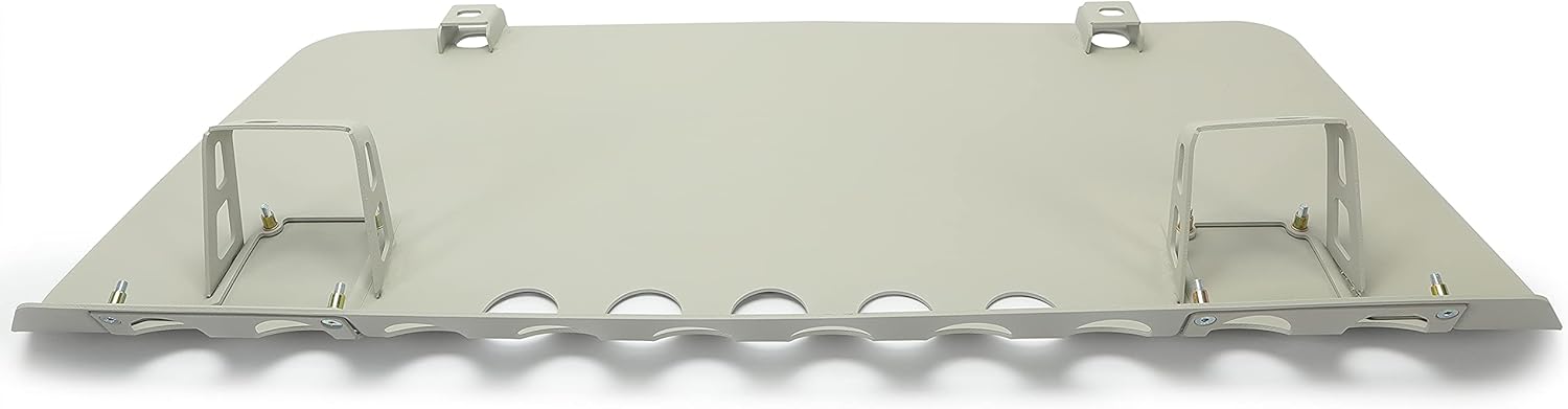 ECOTRIC Front Bumper Engine Skid Plate Compatible with Mercedes-Benz G Class G55 G63 G65 Lower Valance Engine Guard Skid Plate Powder Coated Aluminum Silvery