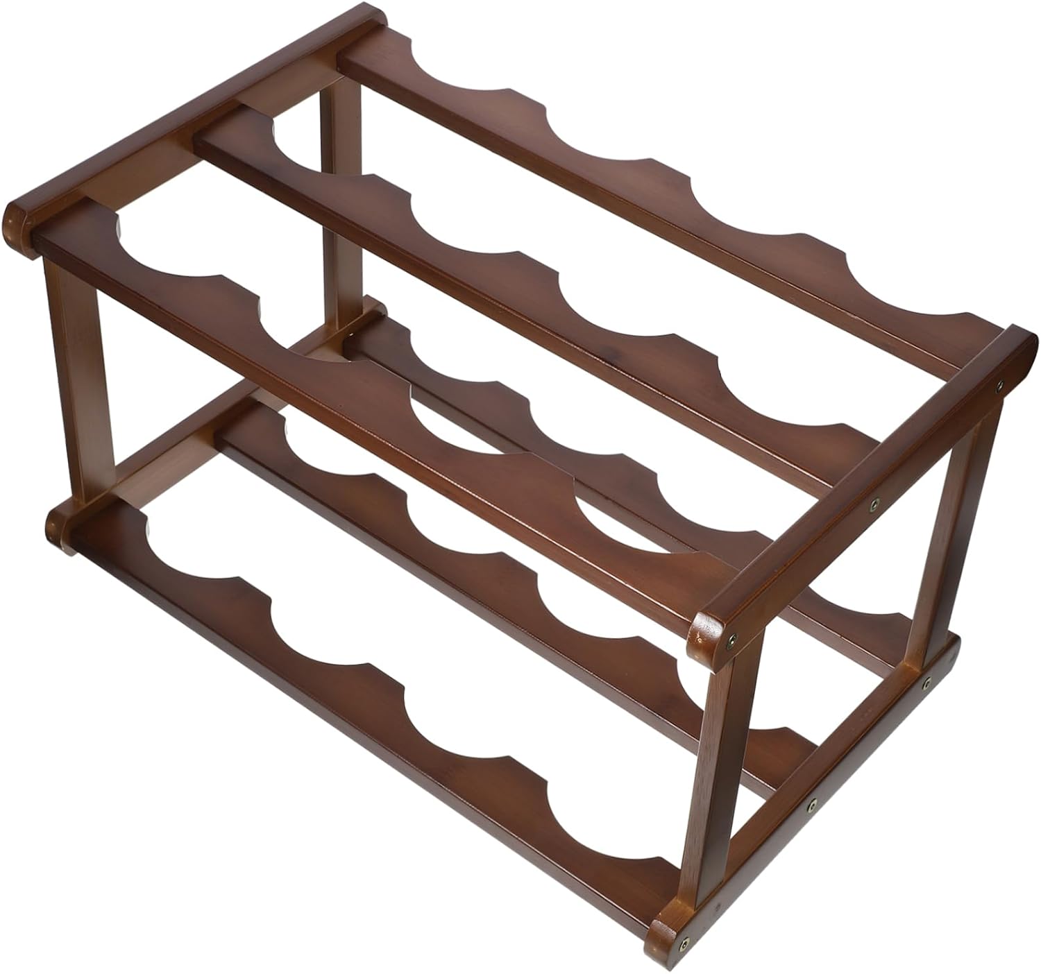 Elegant Bamboo Bottle Stand Wine Storage Rack for Home Portable Wine Display Holder for Kitchen Dining Room