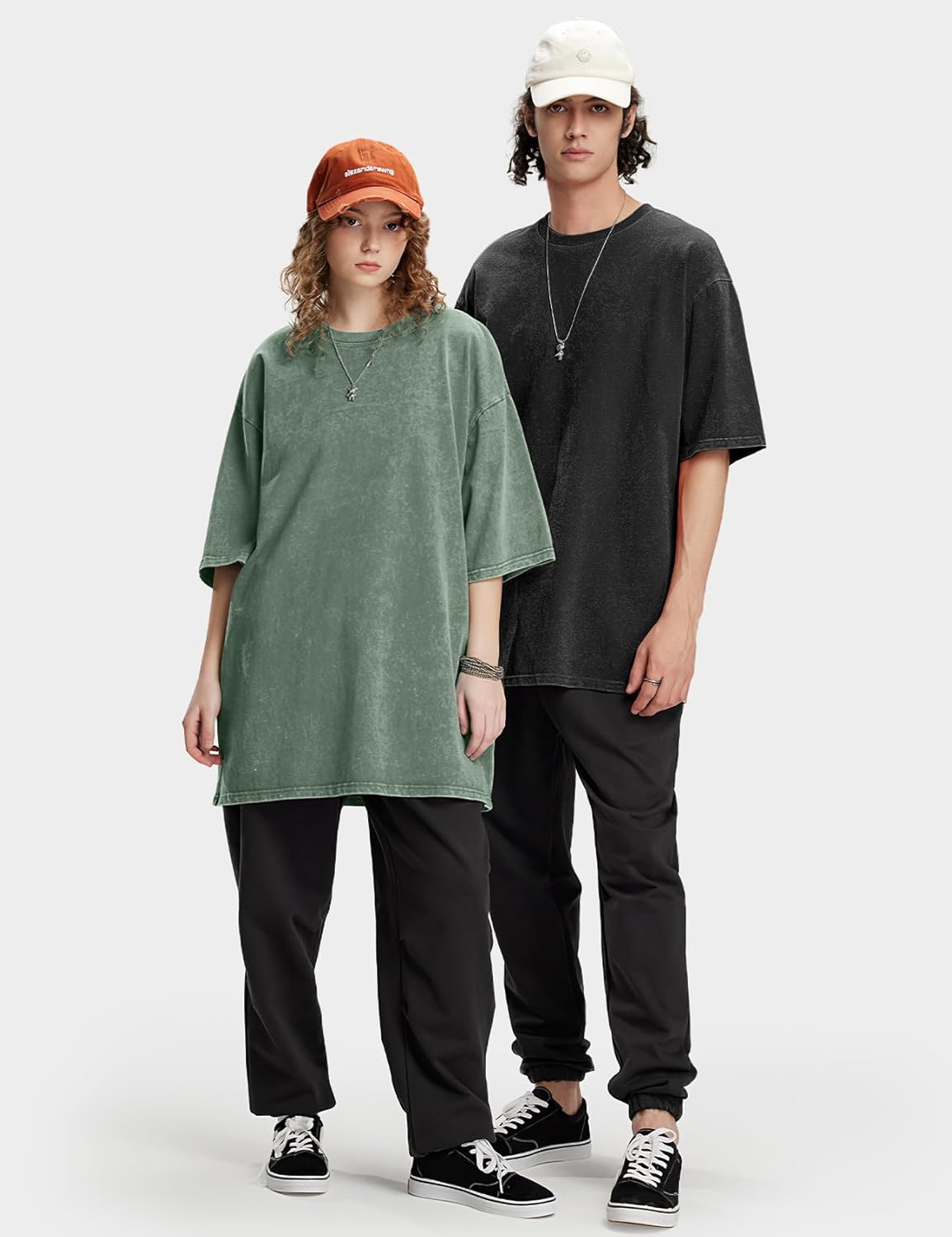 Eisctnd Men's T-Shirts: Oversized Cotton Heavyweight Vintage Loose Fit Tees for Unisex Casual Work Streetwear Gym - Image 2