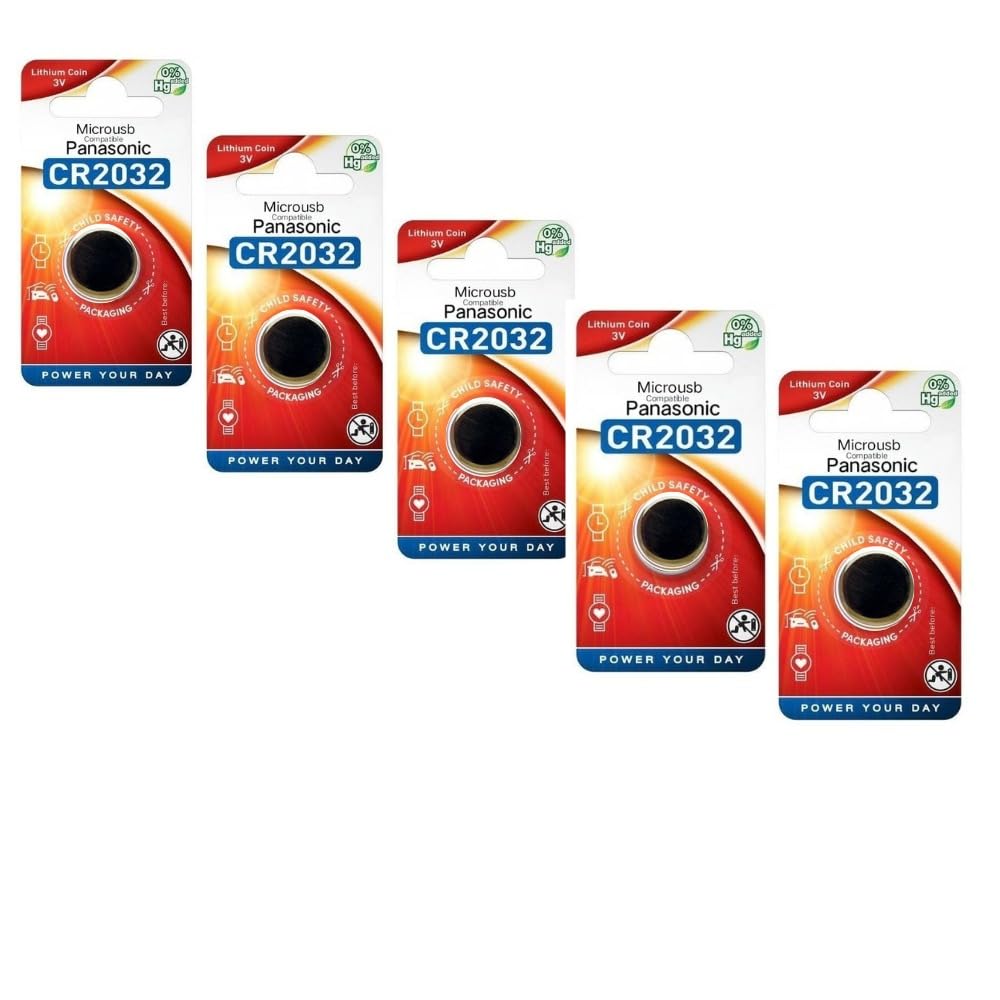 Compatible with Panasonic Lithium Coin Battery 3v - Provide Long Lasting Power in a Variety of Devices,from keyless-Entry fobs to Toys (CR2032, Pack of 5)-image-37