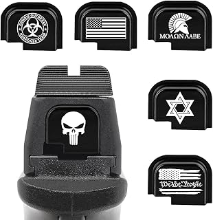 MyGunArts Laser Engraved Anodized Aluminum Rear Slide Cover Back Plates for 9mm/.40/.45 Springfield XD XDM & XD/XDM Mod.2 ...