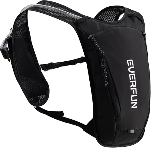 Miniatura 1 de EVERFUN Chaleco de hidratación para correr para mujeres y hombres, pequeña mochila de agua de senderismo con bolsa de agua de 1.5 L, mochila ligera