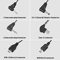 Vista 5 de Caja de fuente de alimentación externa con seis conectores tipo e interruptor de encendido/apagado para varios equipos de CC, como algunos tipos
