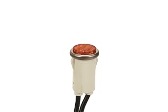 NSI Round Indicator Light with Non Replacable Lamps, Press Fit, 0.5 Panel