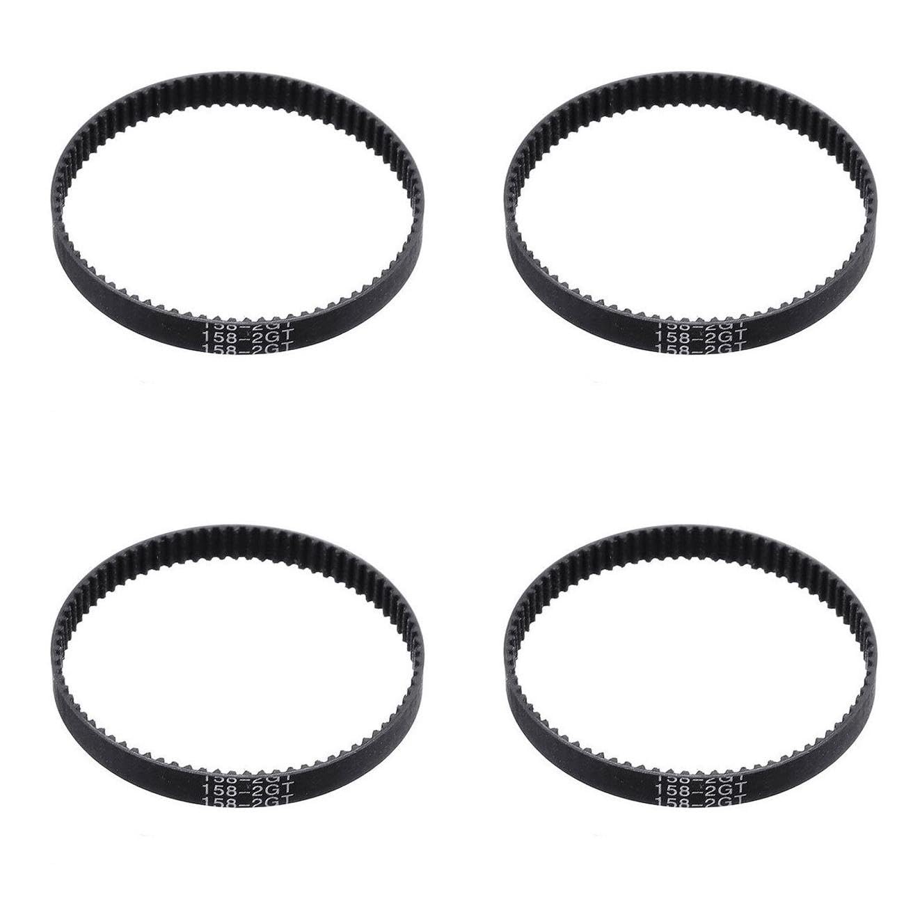 (4 pc) Pro3D GT2 158mm Long Closed Loop 6mm Rubber Timing Belt for 3D Printer-image-3