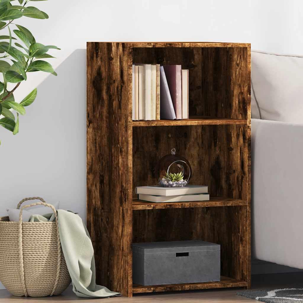 Credenza in rovere affumicato, 50 x 41 x 93 cm, comò in legno | Armadietto compatto con ampio spazio per soggiorno e corridoio. Superficie di facile manutenzione con elegante effetto legno.