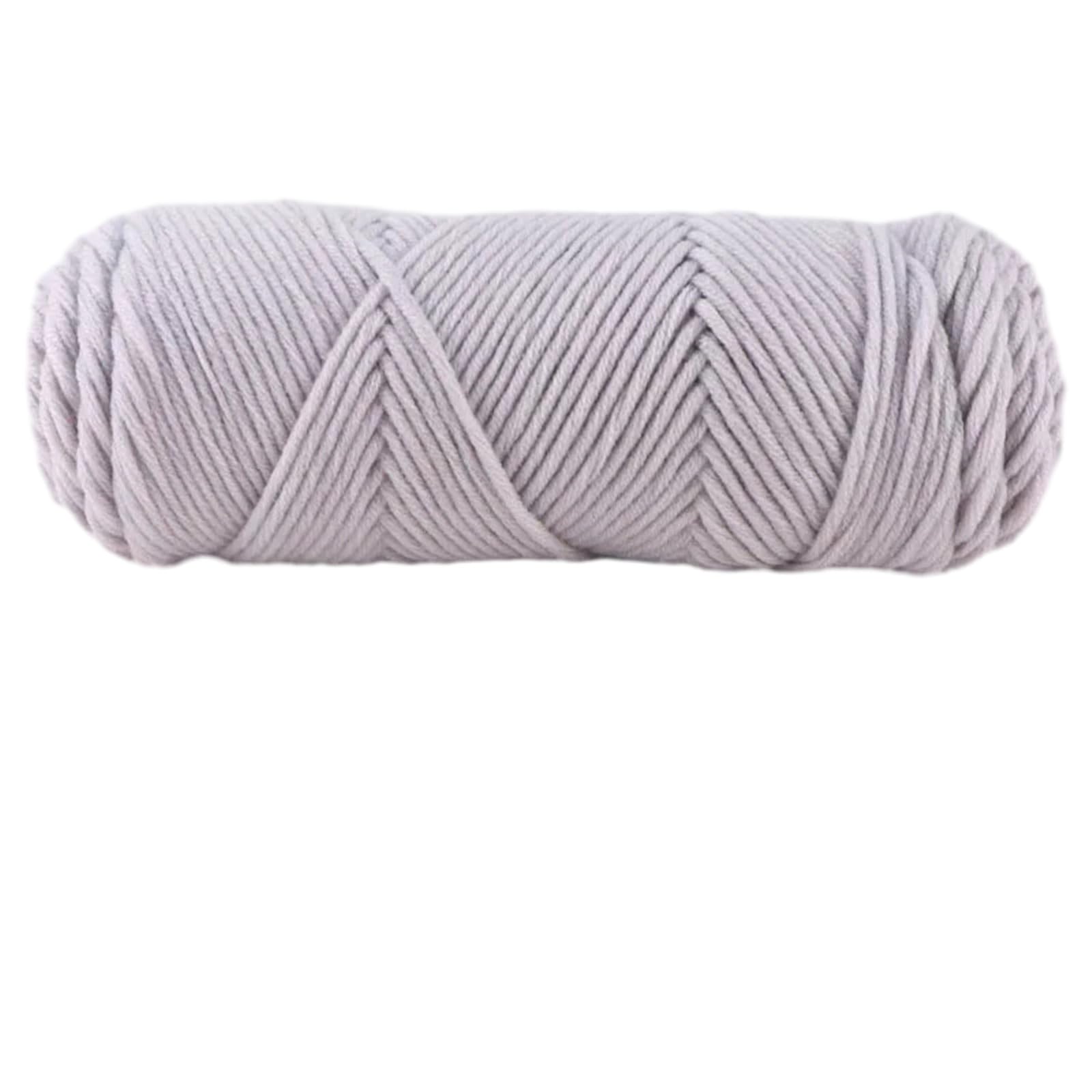 Jazuaiao Hand Knitting Wools Crochet Yarn Weave Thread Sweater Soft Silk Milk Cotton Thick Knitting Scarf Crochet Wool for Crocheting