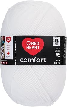 Red Heart Comfort Yarn, White