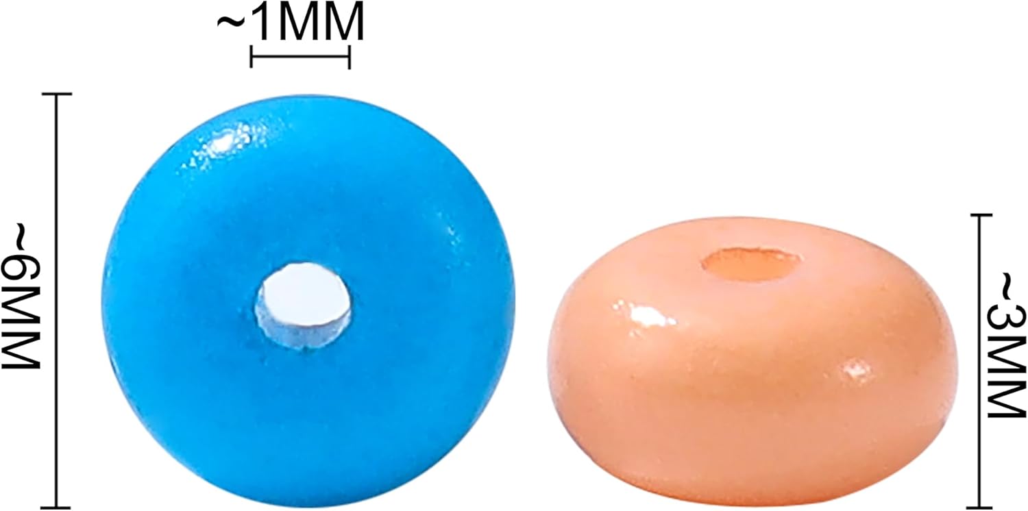 800Pcs Abacus Glass Beads for Woman Bracelet Crystal Glass Charm Rondelle Spacer Beads DIY Craft Jewelry Making 3x6mm (MCR) - Image 2