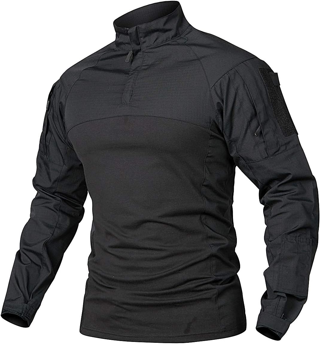 NAVEKULL Men's Tactical Combat Shirt Camo Long Sleeve Military Army Assault Pullover Airsoft T-Shirt: Sports & Outdoors