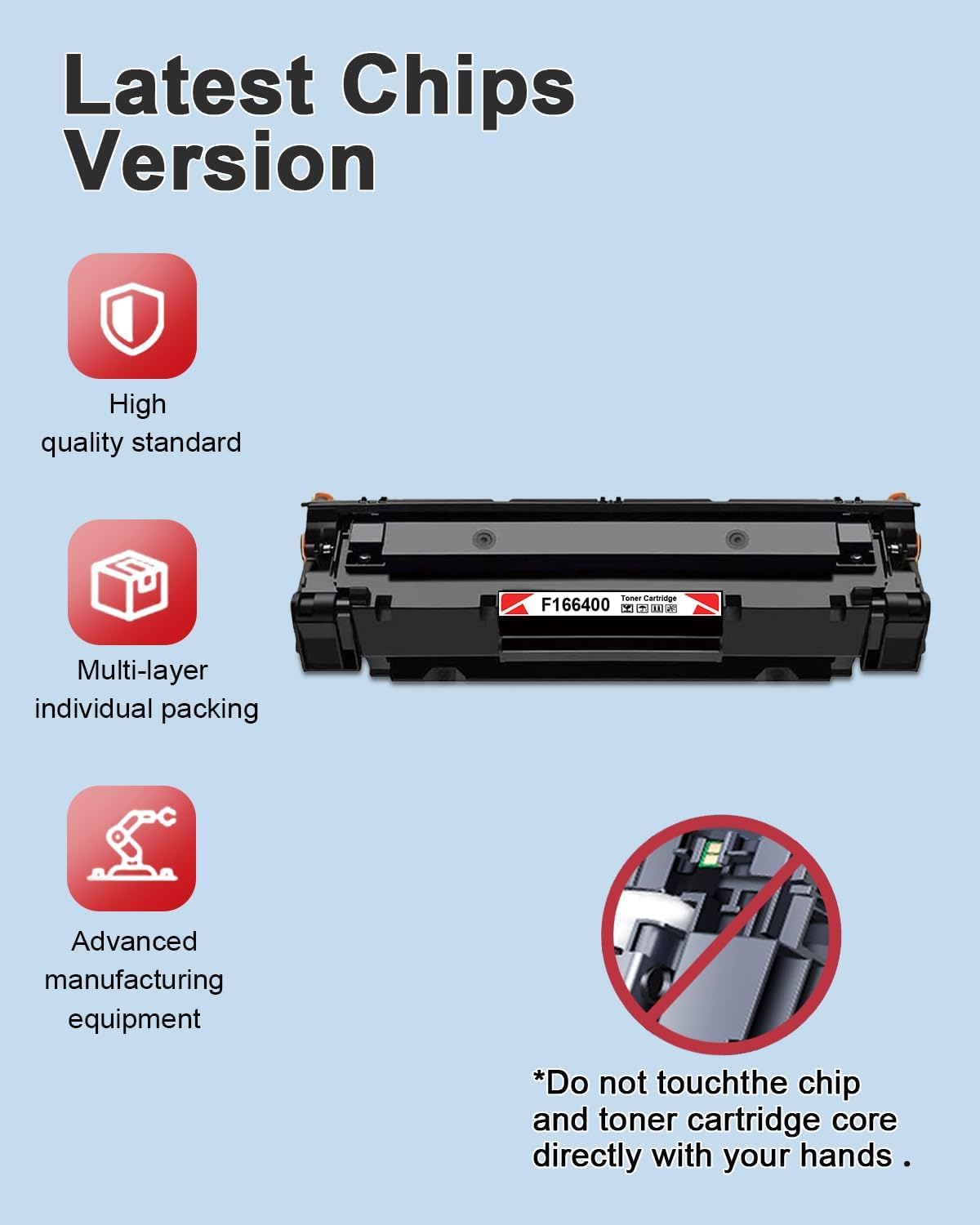 F166400 Black High-Yield Toner Cartridge 2-Pack Replacement for Canon F166400 Toner Cartridge for F166400 Printer