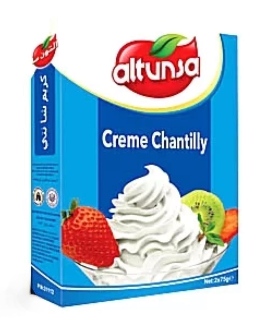 Altunsa's Creme Chantilly Whipped Cream Mix Powder - Professional Dessert Topping, 2x75g Packs for Cakes, Pies & Beverages