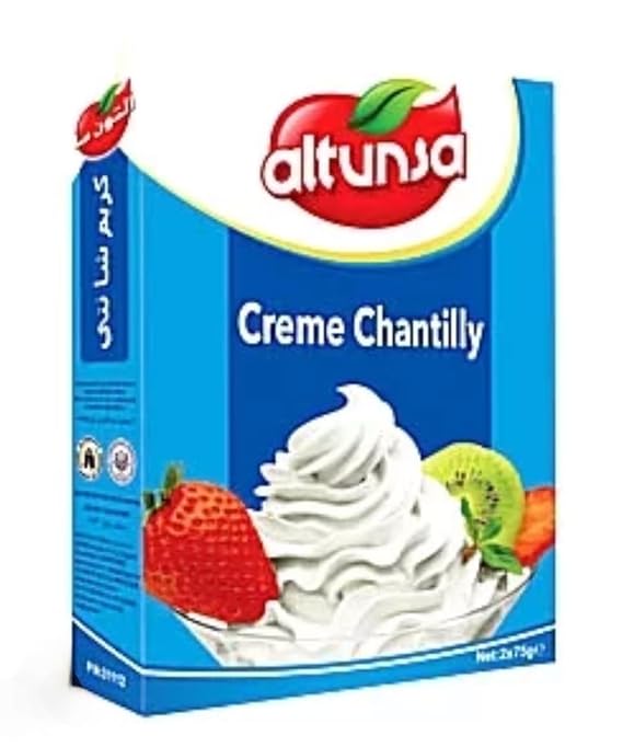 Altunsa's Creme Chantilly Whipped Cream Mix, Professional Dessert Topping. (2x75g