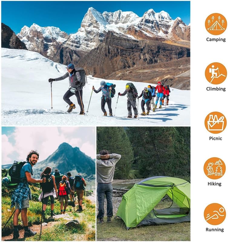 OTICA Emergency Survival Blanket (140cm x 210cm) | Reusable Thermal Mylar Foil Blanket for Outdoor Camping, Hiking, First Aid & Cold Weather Protection (2) 3