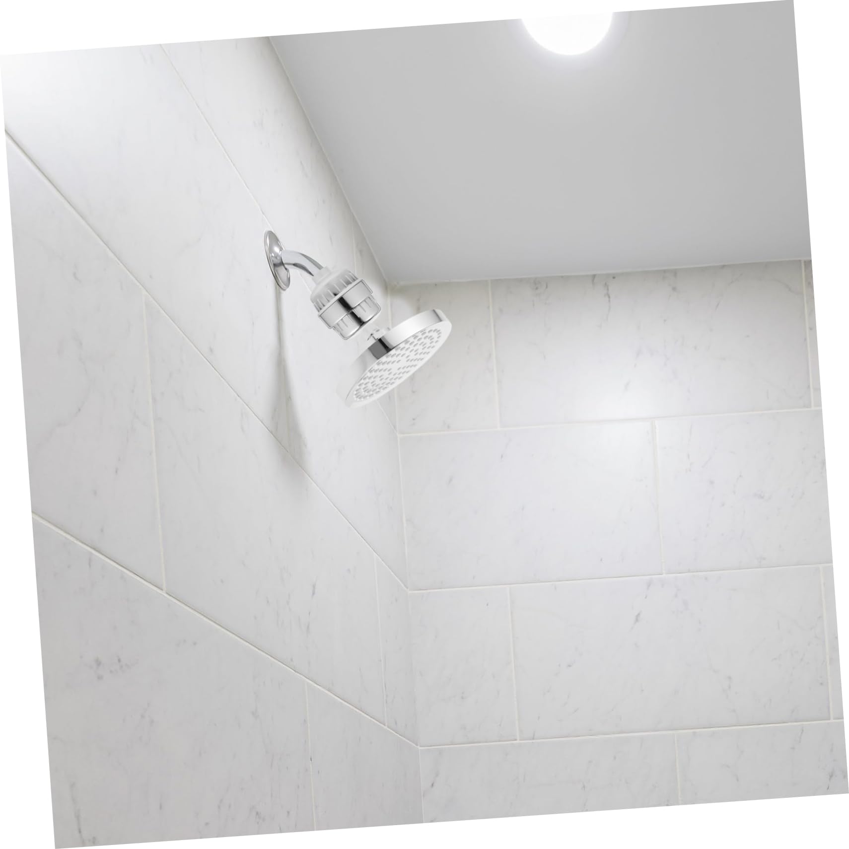 ULTECHNOVO Filtro de Ducha Antical ABS y Algodón, Cabezal Giratorio 360° | Filtración Multicapa, Rótula Giratoria, Duradero para Agua Dura, Uso Alta Presión, Ajuste Estable