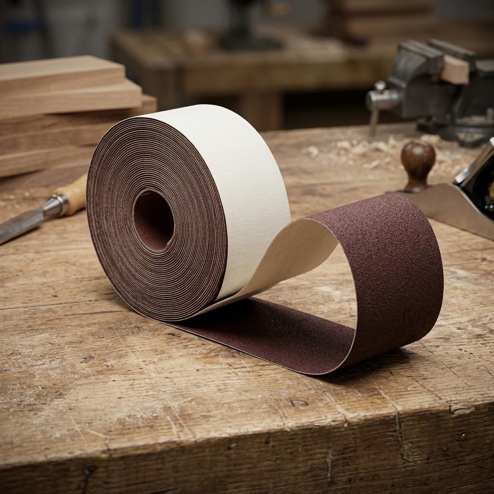 Rollo Lija 60 Tela Flexible 45m Metal para madera Rollo Lija(80)
