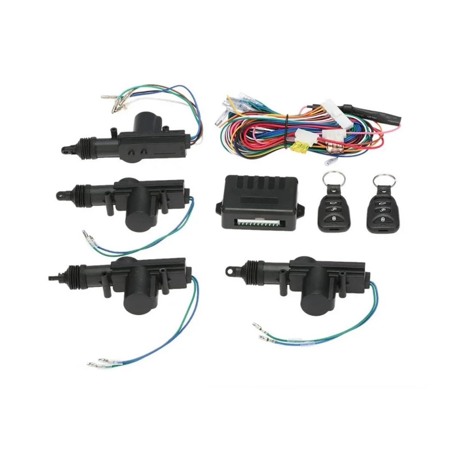 Car Universal Door Lock Keyless Entry System Remote Central Control Locking Kit with Trunk Release Button Remotely Lock/Unlock Rear Tailgate Boot Lock Trunk Latch Actuator