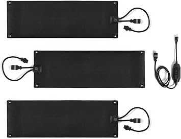 HeatTrak Heated Snow Melting Mats Stair Kit | 3 Stair Mats 10"x30" and 1 Power Unit | Heated Outdoor Mats for Stair Snow and Ice Melting