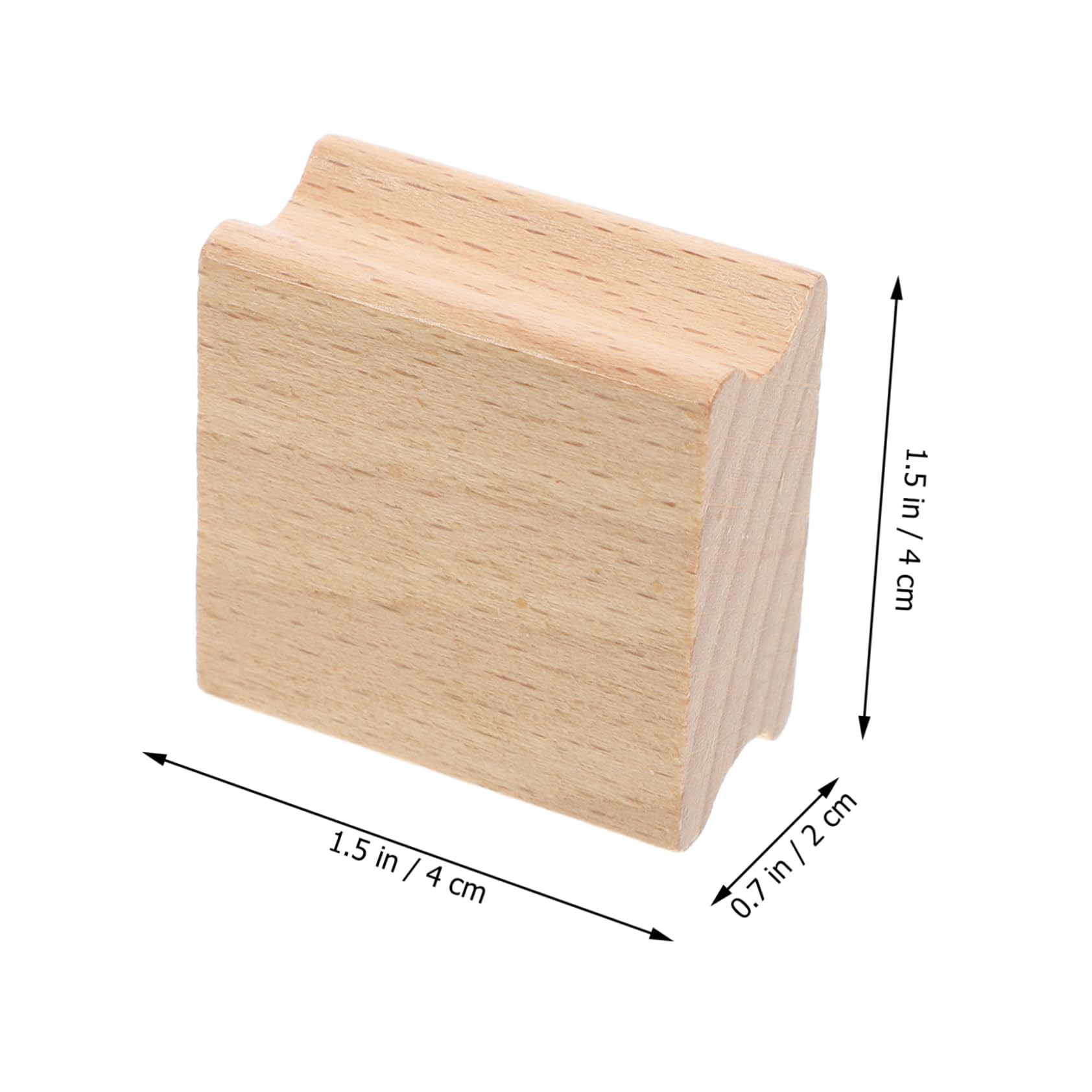 Angoily 30 Piezas Sellos de Madera Diy para Accesorios para Manualidades Sellos de Haya Bordes Redondeados para Decoración y Scrapbooking