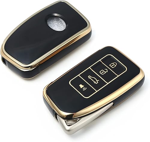 Miniatura 10 de Funda para llavero de TPU adecuada para Lexus RX ES GS LS NX RS GX LX RC LC Smart Key Fob, Modelo-a (verde)