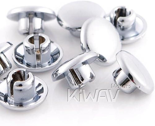 Miniatura 3 de KiWAV motocicleta redondo tornillo tapa tapa tapón cromo para 0.236 in rosca allen cabeza pernos, es decir, llave allen M5
