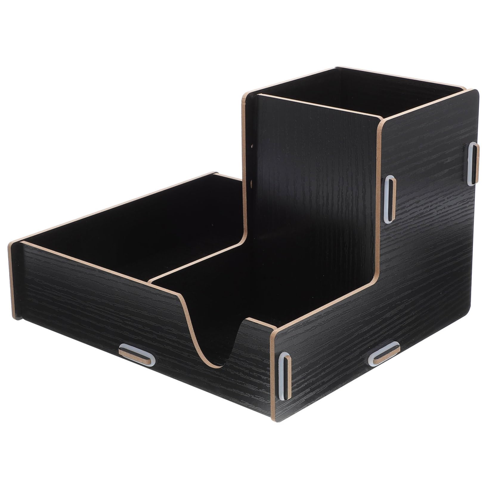 ABOOFAN Cup Holder Stylish Condiment Organizer for Countertops Portable Compartment Dispenser for Straws Lids Bar Accessory for Home Office