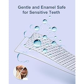 MySmile Teeth Whitening Strips Kit 14 Treatments with 28 LED Light - 10 Min Non-Sensitive Fast Whitening Teeth Enamel Safe Teeth Whitener - Helps to Remove Deep Stains