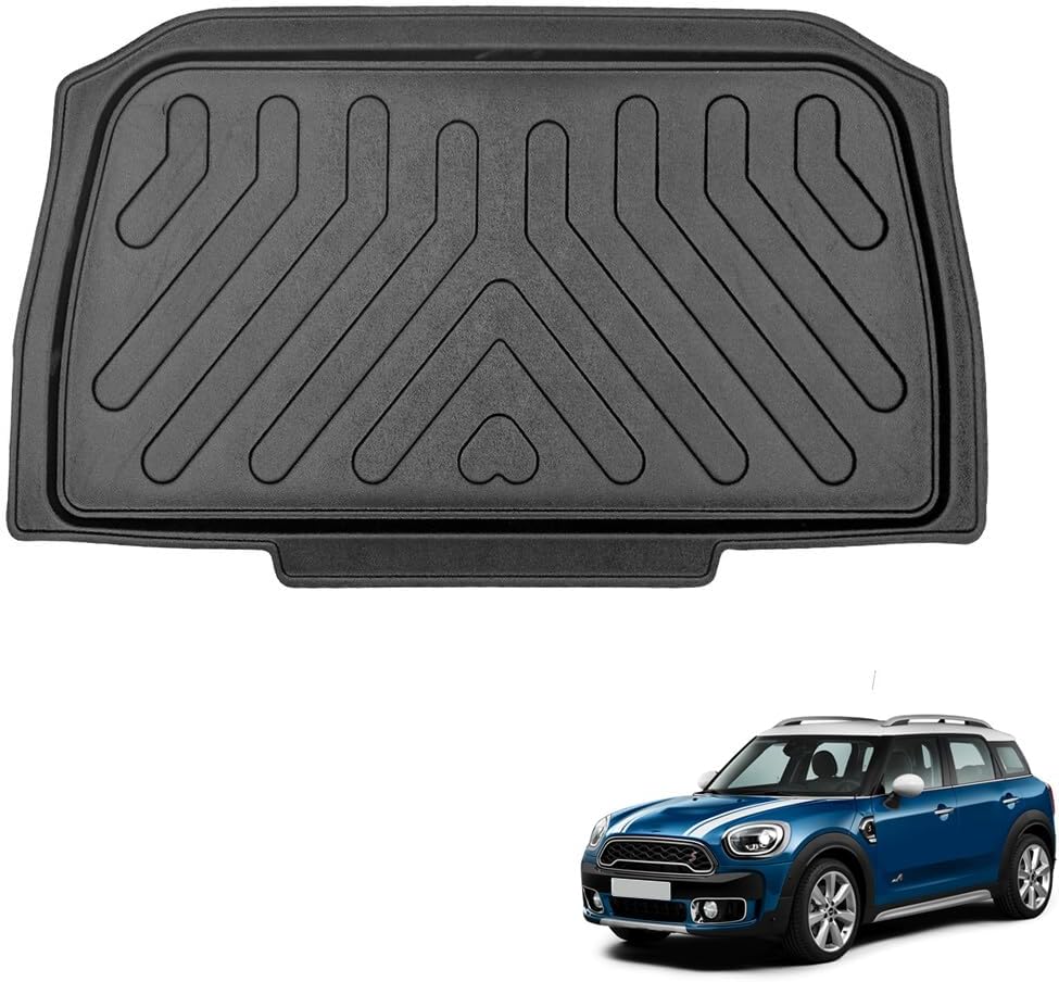 for Mini Cooper Countryman R60 2010 2011 2012 2013 2014 2015 2016 3D Full Set Floor Mats Liner Cargo Liner Trunk Mat Liner 3D Waterproof Black Rubber Colour