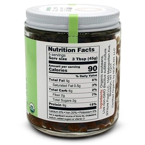 Miniatura 2 de New York Natto Organic - Superalimento probiótico japonés hecho fresco en Nueva York - Certificado orgánico - 4 frascos, 8 onzas (7.76 oz) por frasco