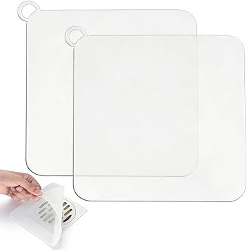 2 Pack Anti-odour Silicone Shower Drain Cover, Sink Plug, Drain Covers for the Bathroom, Universal Shower Drain Tub Stopper for Kitchen Sink Bathroom