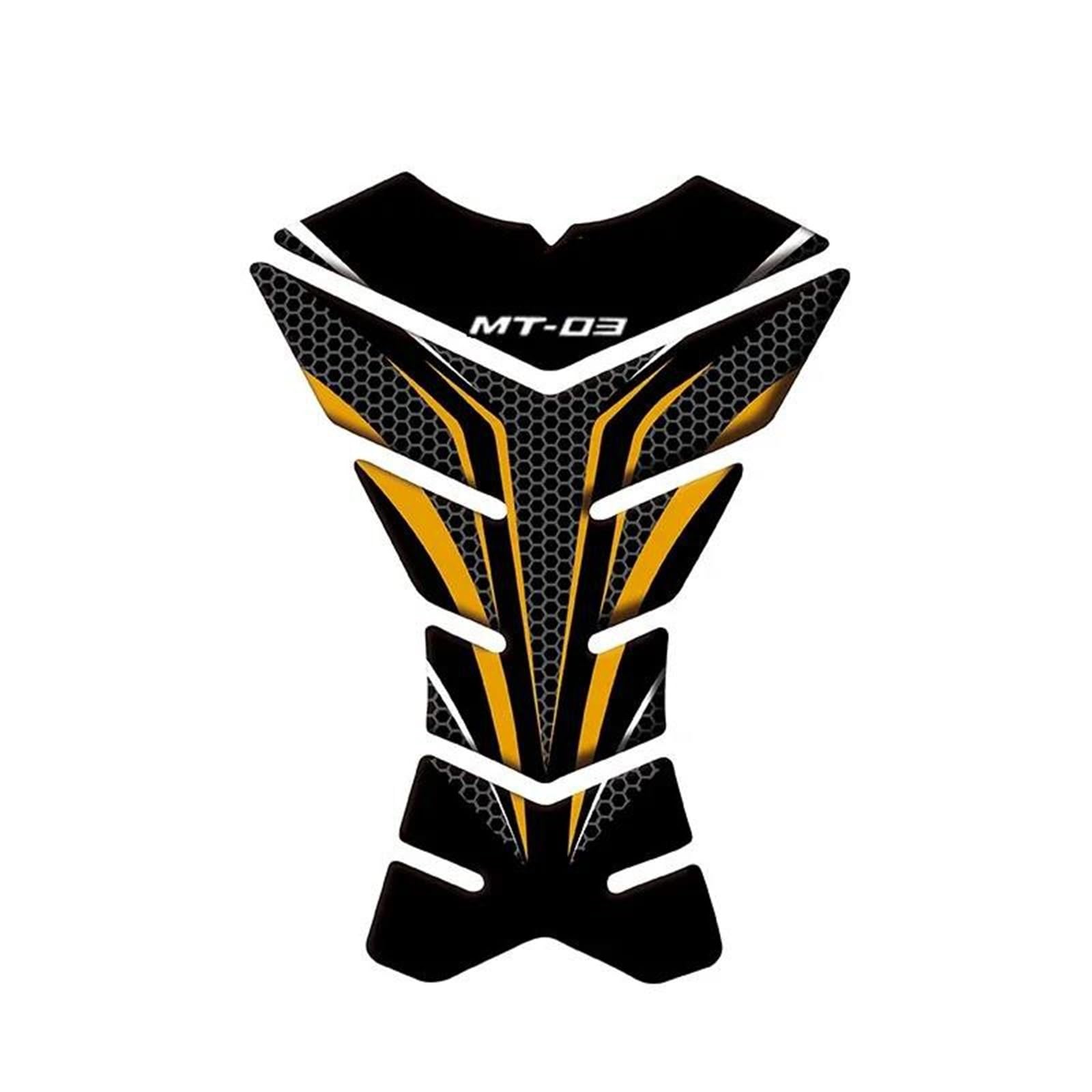Motorcycle Fuel Tank Pad Stickers Protection Decorative Decals Fuel Tank Pad Stickers for Yamaha MT-03 MT03 Mt03(Style 16)