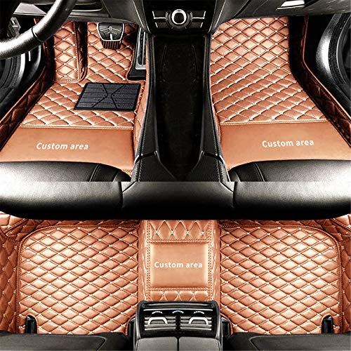 Muchkey Custom Diamond Floor Mats For Range Rover Discovery Lr2 Lr3 Lr4 Defender Evoque Freelander Customizable Front And Rear Liners All Weather Protection Golden #TOP3
