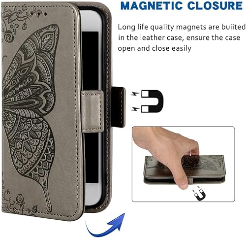 Miniatura 5 de WWAAYSSXA Compatible con Samsung Galaxy Note 9 - Funda tipo cartera con correa para la muñeca, correa de piel, soporte para tarjetas, accesorios