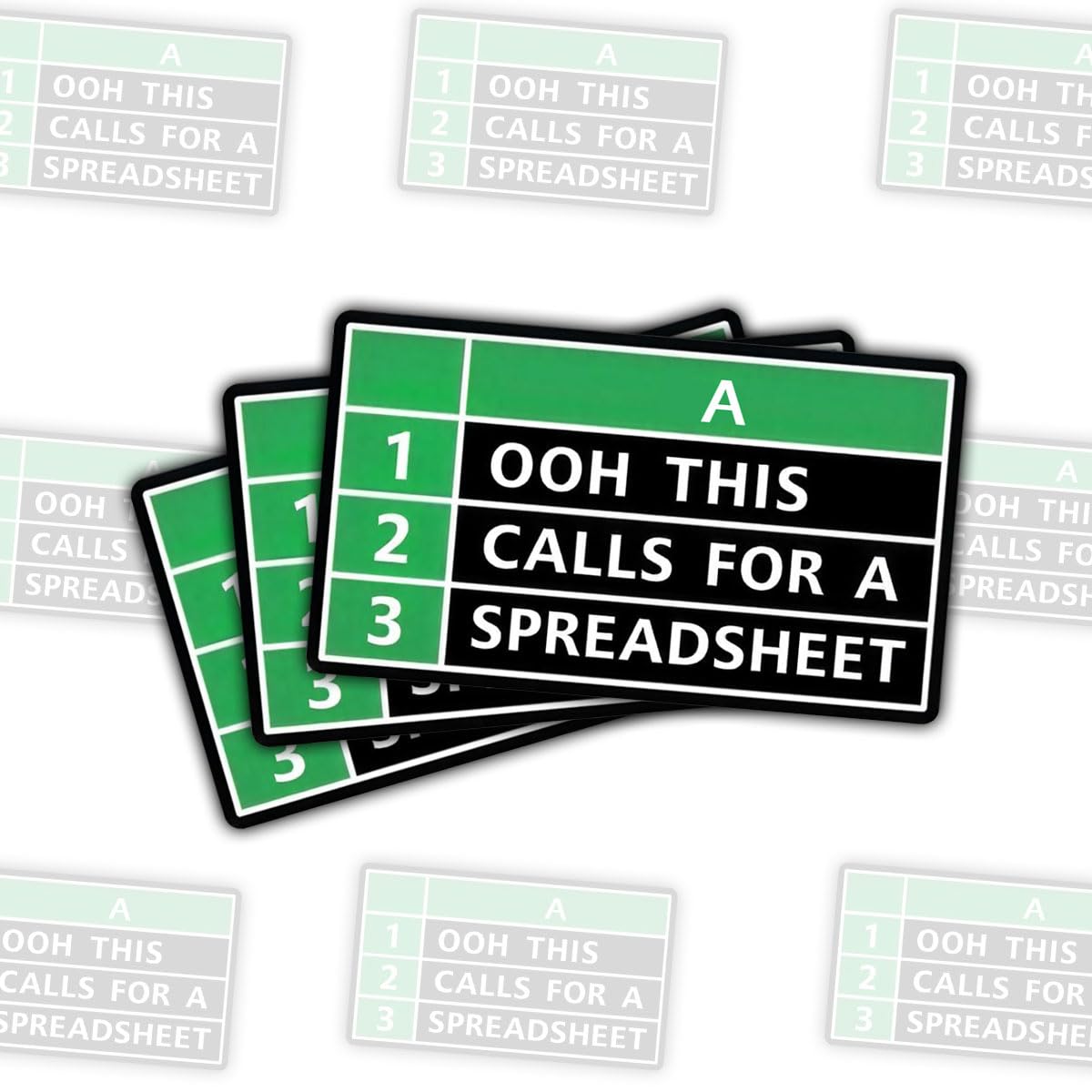 Autocollant Ooh This Calls for a Spreadsheet vinyle imperméable enseignant