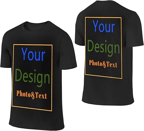 Miniatura 3 de Camisas personalizadas camisas personalizadas, camisa estampada para la parte trasera y delantera, añade tu diseñoimagenfototexto para hombres y